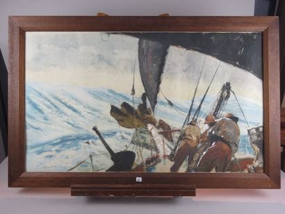 BRENET Albert, 1903-2005 Pêcheurs dans la...