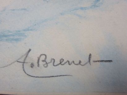 BRENET Albert, 1903-2005 Pêcheurs dans la...