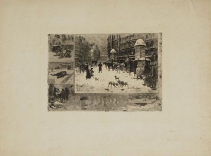BUHOT Félix, 1847-1898 Place Breda, 9 décembre...