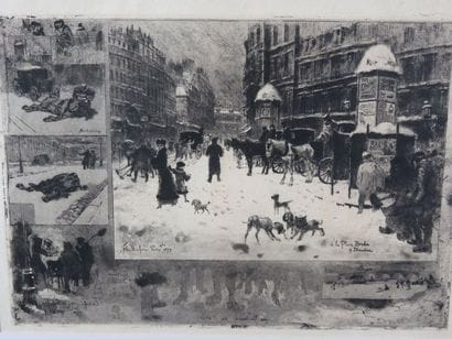 BUHOT Félix, 1847-1898 Place Breda, 9 décembre...