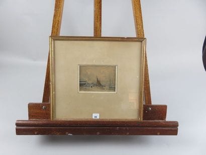 CAHOURS Maurice, 1889-1974 Bateaux au port...