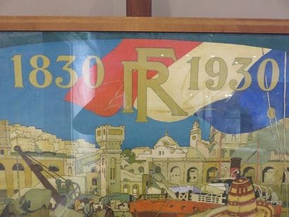 CAUVY Centenaire de l'Algérie Affiche signée...