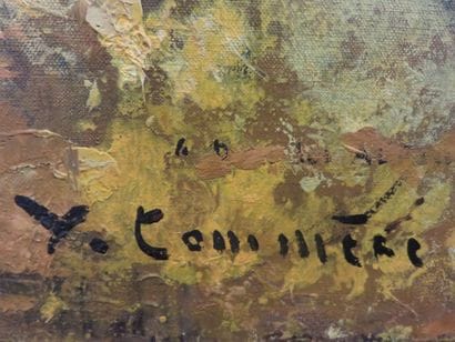 COMMERE Jean, 1920-1986 Femme dans un paysage...