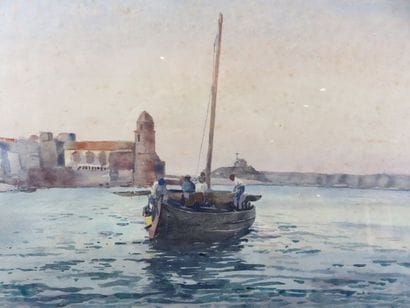 COMPANYO J. Louis, 1870-1958 Barque de pêcheurs...