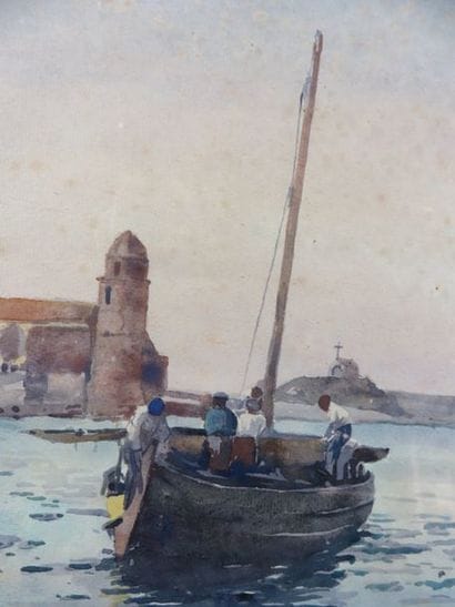 COMPANYO J. Louis, 1870-1958 Barque de pêcheurs...