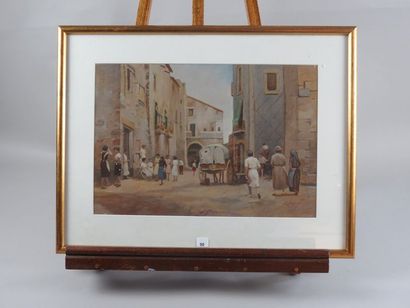 COMPANYO J. Louis, 1870-1958 Charette dans...