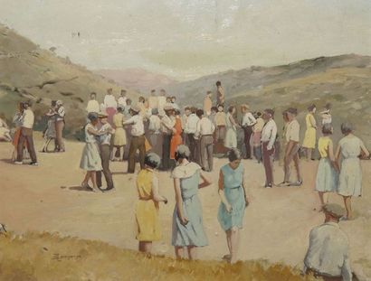 COMPANYO J. Louis, 1870-1958 Fête villageoise...