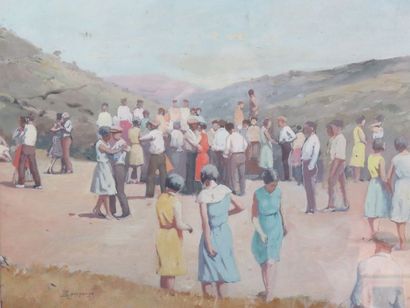 COMPANYO J. Louis, 1870-1958 Fête villageoise...