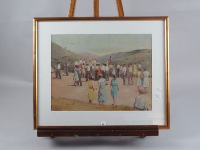 COMPANYO J. Louis, 1870-1958 Fête villageoise...