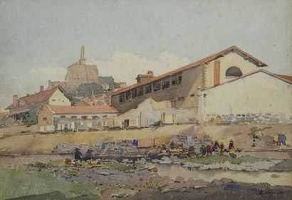 COMPANYO J. Louis, 1870-1958 Les lavandières...
