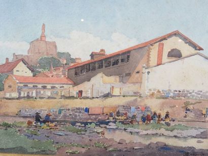 COMPANYO J. Louis, 1870-1958 Les lavandières...