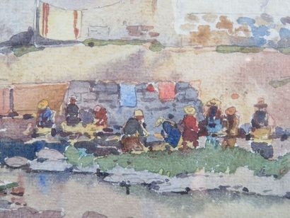 COMPANYO J. Louis, 1870-1958 Les lavandières...