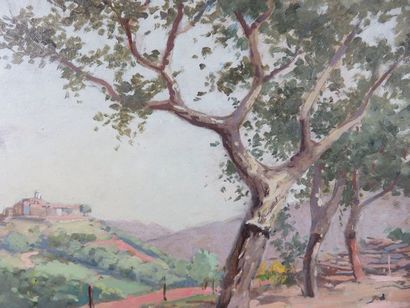 COMPANYO J. Louis, 1870-1958 Paysage méditerranéen...