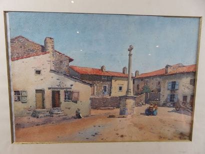 COMPANYO J. Louis, 1870-1958 Place de village...