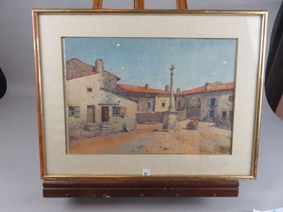 COMPANYO J. Louis, 1870-1958 Place de village...