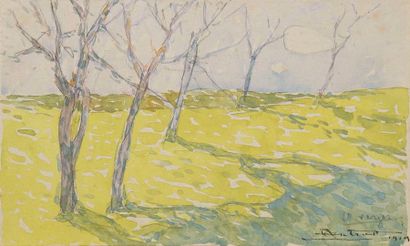ANTRAL Robert, 1895-1939 Le verger, 1919...