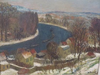 DUREL Auguste, 1904-1993 La Seine à Bougival...