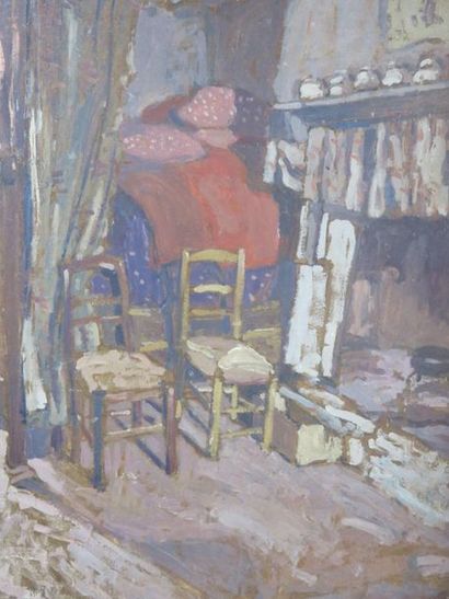 ECOLE BRETONNE, début XXe siècle Intérieur...