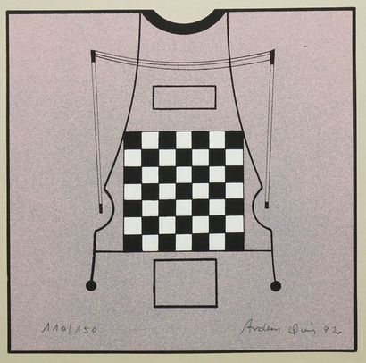 ARDEN-QUIN Carmelo, 1913-2010 Rose et noir,...