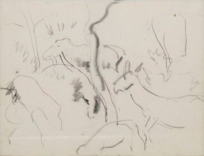 EISENSCHITZ Willy, 1889-1974 Cervidés - Chèvres...