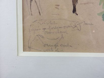 EISENSCHITZ Willy, 1889-1974 Taureaux feuille...