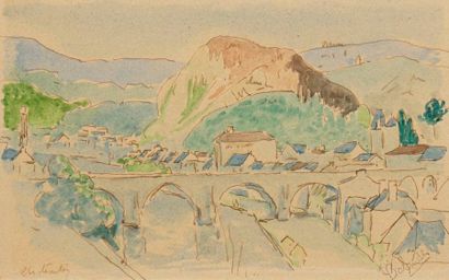 BALANDE Gaston, 1880-1971 Vues de Chateaulin...
