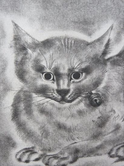 FOUJITA Tsuguharu, 1886-1968 Chat au grelot...