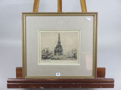 FRÉLAUT Jean, 1879-1954 Clocher de St Nicodem...