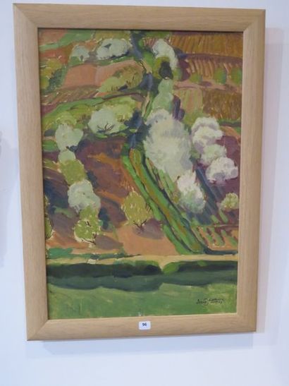 GABORIAUD Josué, 1883-1955 Arbres et champs,...