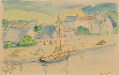 BALANDE Gaston, 1880-1971 Vues de Chateaulin...