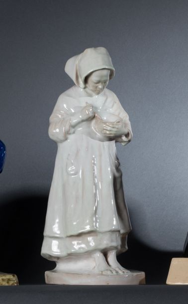 René QUILLIVIC (1879-1969) Jeune fille à...