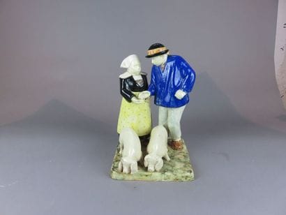 Berthe SAVIGNY (1882-1958) - HB Quimper Couple...