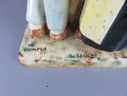 Berthe SAVIGNY (1882-1958) - HB Quimper Couple...
