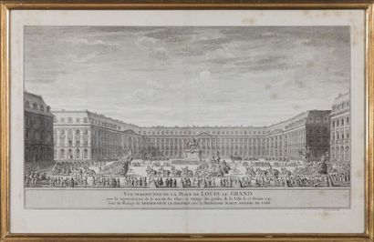Ecole du XVIIIe siècle Vue perspective de...