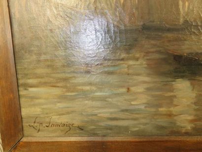 Louis-Paul SAUVAIGE (1827-1885) Voiliers...