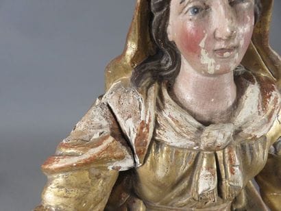 Ecole française du XVIIIe siècle Vierge en...