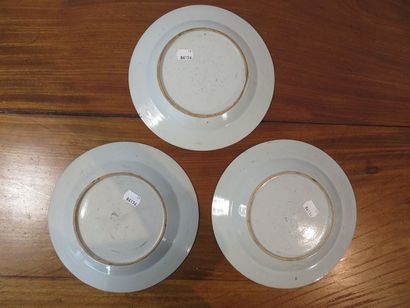 CHINE, Compagnie des Indes Suite de trois...