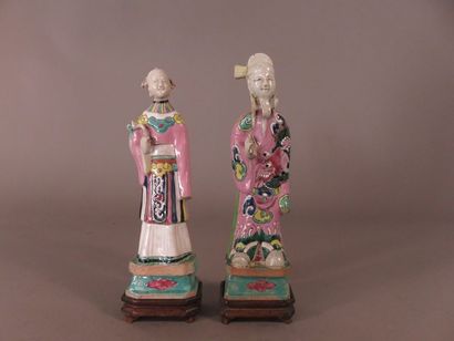 CHINE - Epoque JIAQING (1796 - 1820) Paire...