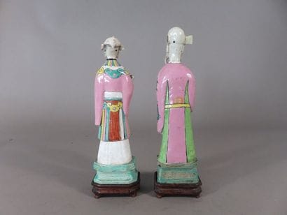CHINE - Epoque JIAQING (1796 - 1820) Paire...
