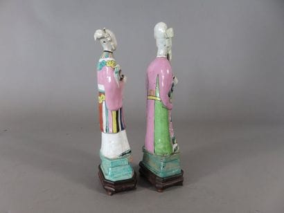 CHINE - Epoque JIAQING (1796 - 1820) Paire...