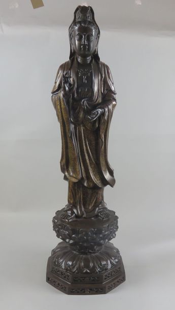 CHINE - Fin XIXe siècle Grande statue de...