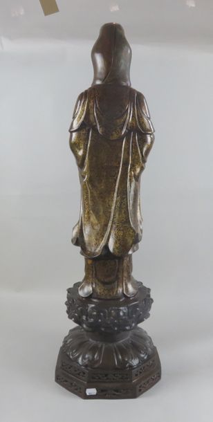CHINE - Fin XIXe siècle Grande statue de...