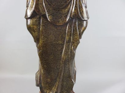 CHINE - Fin XIXe siècle Grande statue de...