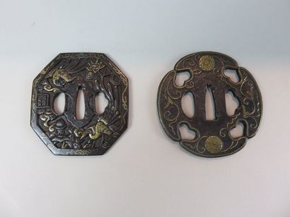 JAPON - Epoque EDO (1603 - 1868) Deux tsuba...