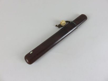 JAPON - XIXe siècle Kiseruzutsu (étui à pipe)...