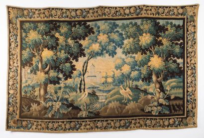 AUBUSSON Verdure animée en premier plan de...