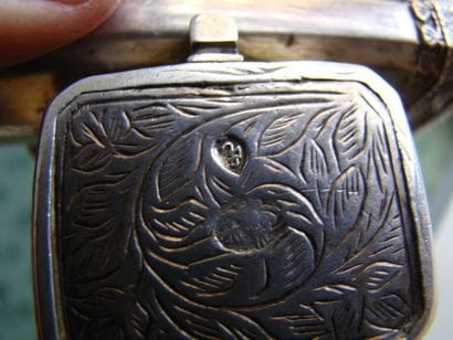 ECRITOIRE PORTATIVE (DIVIT) en argent. TURQUIE,...