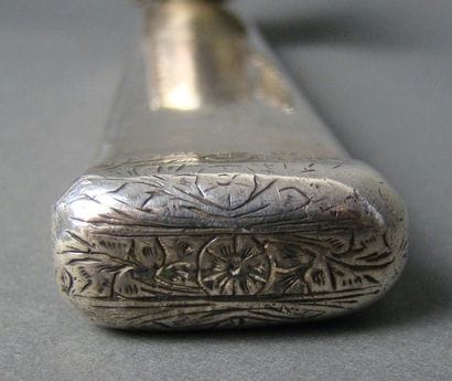 ECRITOIRE PORTATIVE (DIVIT) en argent. TURQUIE,...