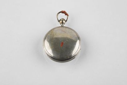 Silver quarter-repeating rod watch, signed...