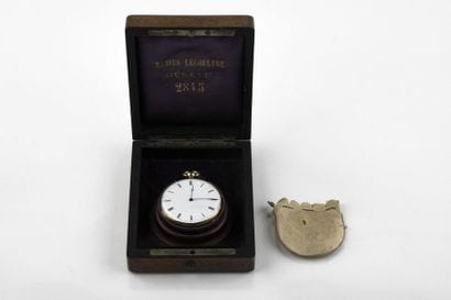 Pocket watch with 750-thousandths gold bell,...